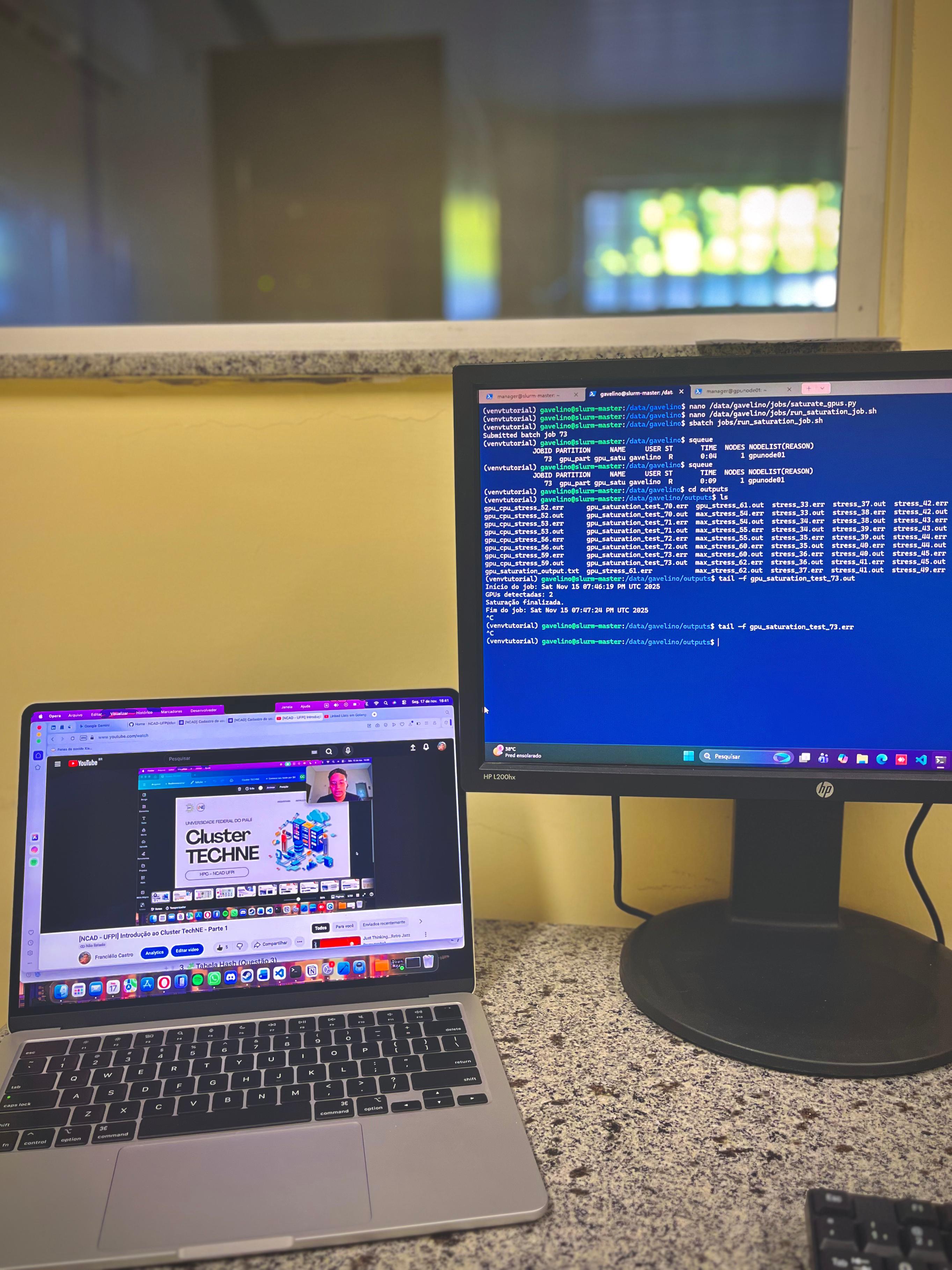 Infraestrutura fisica do cluster TECHNE